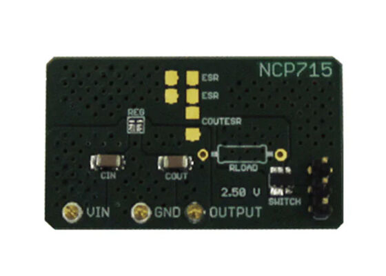 لوحة تقييم منظم الجهد الخطي المدمج NCP715MXTBGEVB Embedded Solutions 50mA 6V إلى 24V