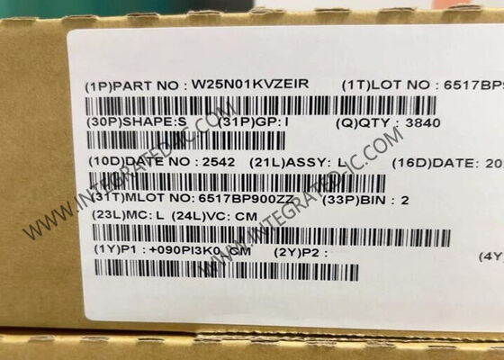 W25N01KVZEIR 1Gbit 104 MHz SPI - رقاقة ذاكرة فلاش QspiNAND ذات إدخال/إخراج رباعي SPI