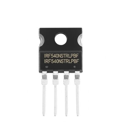 IRF540NSTRLPBF الطاقة MOSFET 100V ترانزستور N-Channel واحد مع 33A تيار استنزاف مستمر ومقاومة 44mOhm