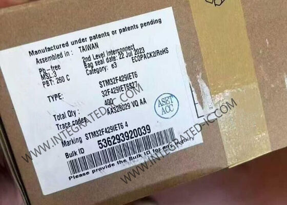 وحدة تحكم دقيقة STM32F429IET6 MCU بسرعة 180 ميجاهرتز، وحدة تحكم دقيقة ARM Cortex-M4 بـ 32 بت مع ذاكرة فلاش بسعة 2 ميجابايت