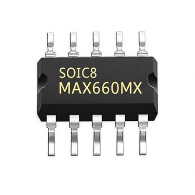 شريحة الدائرة المتكاملة MAX660MX محول جهد مضخة شحن CMOS مع تيار خرج 100mA وجهد خرج 1.5V إلى 5.5V وتردد تبديل 10kHz إلى 80kHz