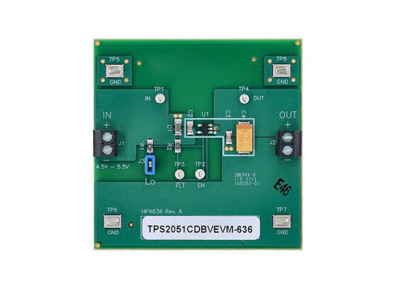 TPS2051CDBVEVM-636 الحلول المدمجة TPS2051C وحدة تقييم مفتاح توزيع الطاقة USB