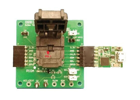 مجموعة تقييم المصادق DS28E16 DeepCover SHA-3 1-Wire للمصادقات المضمنة DS28E16EVKIT