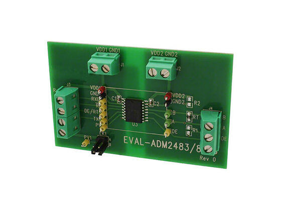 لوحة تقييم جهاز الإرسال والاستقبال لواجهة RS-422/RS-485 iCoupler من Embedded Solutions، EVAL-ADM2483EBZ