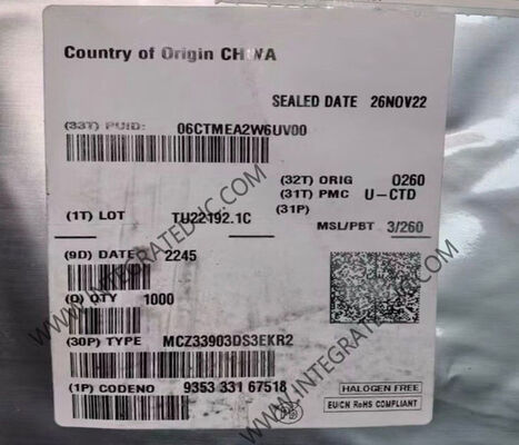 MCZ33903DS3EKR2 شريحة أساس النظام مع واجهة CAN و LIN عالية السرعة لتطبيقات 5.5V ~ 28V