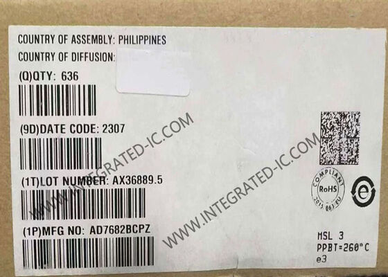 AD7682BCPZ شريحة دائرة متكاملة ADC PulSAR ذات 16 بت و 4 قنوات و 250 كيلو عينة في الثانية في حزمة LFCSP-20