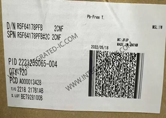 R5F64178PFB وحدة التحكم الدقيقة MCU R32C/100 32 بت 50MHz وحدة التحكم الدقيقة IC