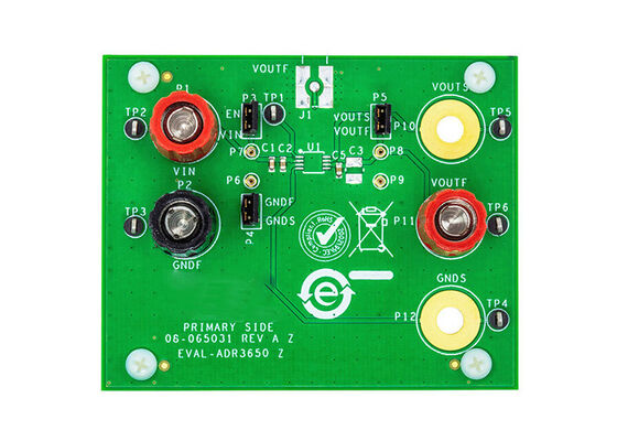 EVAL-ADR3650EBZ الحلول المدمجة ADR3650 - مجلس تقييم إدارة الطاقة المرجعية للجهد
