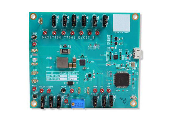 MAX77961BEVKIT12 الحلول المضمنة MAX77961B مجموعة تقييم شاحن بوك-بوست USB Type-C