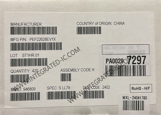 PEF22628EV1X نظام SHDSL مزدوج القنوات على الشريحة مع SHDSL.bis لتطبيق EFM