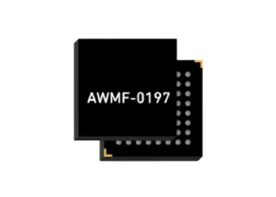 AWMF-0197 وحدة الاتصالات اللاسلكية من 17.7GHz إلى 21.2GHz K-Band Quad 4x2 Rx Beamformer IC مع تشغيل 1.2V
