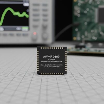 AWMF-0109 وحدة الاتصالات اللاسلكية المتكاملة عالية السيليكون رباعي كاباند Tx Beamformer مع 27.5 إلى 30 غيغاهرتز التشغيل و 1.8 فولت إمدادات في حزمة QFN-48