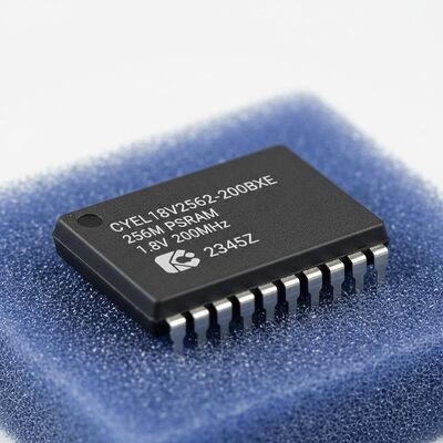 CYEL18V2562-200BKXE ذاكرة IC رقاقة 256 MBit ذاكرة الوصول العشوائي الزائفة مع 1.8 فولت الجهد التشغيلي وتردد واجهة 200 ميغا هرتز