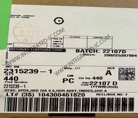 2315239-1 6 موقف محمي ربط بيانات HSD للسيارات 100 فولت سلك إلى لوحة الصعود الرأسي