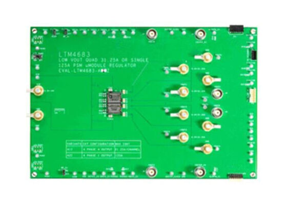 EVAL-LTM4683-A2Z الحلول المدمجة LTM4683 PolyPhase DC-to-DC Step-Down μModule Regulator Board