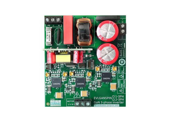EVLGANSPIN1-3PH الحلول المدمجة GANSPIN611 STM32G431RB لوحة التصميم المرجعية لتحكم المحرك