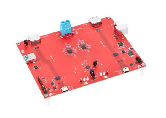 حلول TPS26744EQ1EVM المدمجة TPS26744E-Q1 وحدة تقييم وحدة تحكم PD ذات منفذين لسيارات USB من النوع C