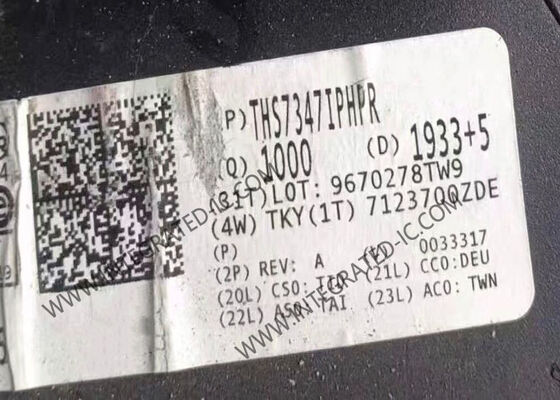 THS7347IPHPR 3-Channel Video Buffer IC مع عرض النطاق الترددي 550 MHz ومعدل 1200V/μs Slew في حزمة HTQFP48