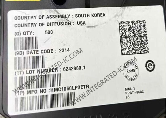 HMC1060LP3ETR حلقة متكاملة رقاقة رباعية ضوضاء منخفضة منظم الجهد الخطي PSRR عالي مع تيار الخروج 500 mA