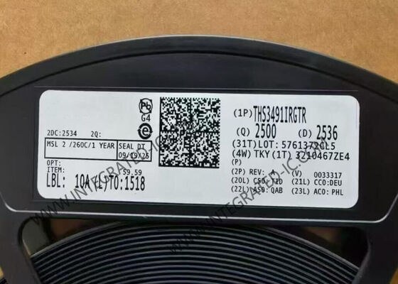 شريحة الدوائر المتكاملة THS3491IRGTR، 900 ميجاهرتز، 500 مللي أمبير، مضخم تيار مرتجع عالي الطاقة