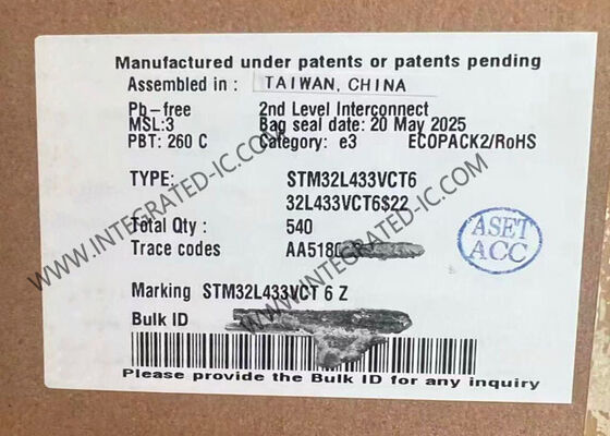 STM32L433VCT6 ARM microcontroller MCU 32-bit واحد النواة 80MHz
