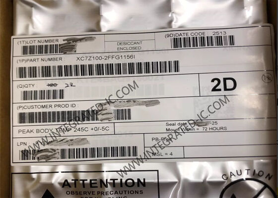 XC7Z100-2FFG1156I FPGA Zynq-7000 نظام على رقاقة مع ARM Cortex-A9 ذو النواة المزدوجة ، 444000 LE و 766 MHz السرعة