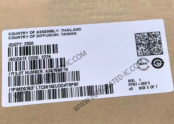 LTC3616EUDD رقاقة الدوائر المتكاملة 6A 4MHz محول متزامن أحادي متزامن مع التيار المستمر المنخفض