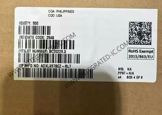 ADXL357BEZ مستشعر تسارع MEMS منخفض الطاقة ثلاثي المحاور IC في حزمة 14-CLCC