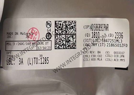 شريحة دائرة متكاملة لمحول تناظري إلى رقمي 16 بت 100-kSPS بقناة واحدة ADS8689IPWR