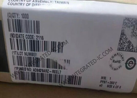 AD8629ARZ رقاقة الدوائر المتكاملة مكبر تشغيلي صفر التيار 2.5MHz مع مدخل السكة الحديدية إلى السكة الحديدية وتيار الانحياز المنخفض