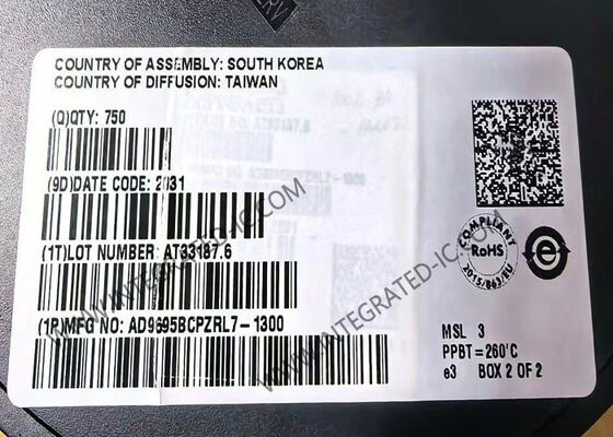 AD9695BCPZRL7-1300 رقاقة الدائرة المتكاملة 14-بيت 1300 MSPS محول ثنائي من التناظري إلى الرقمي