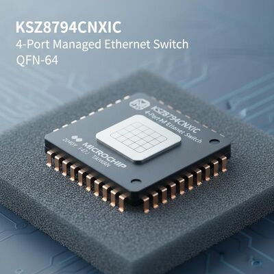 KSZ8794CNXIC Ethernet IC 4-Port Managed Ethernet Switch Chip في حزمة QFN-64