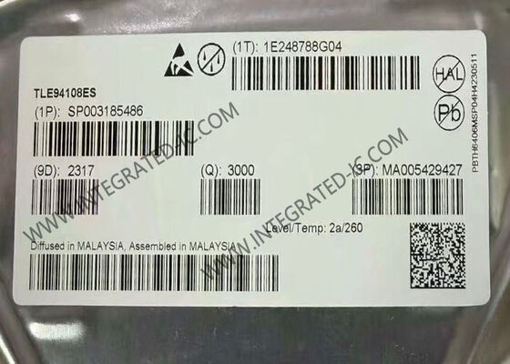 شريحة الدوائر المتكاملة TLE94108ES مع برامج تشغيل نصف جسر كاملة 3V إلى 5.5V في حزمة TSSOP24