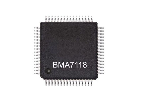 شريحة دائرة متكاملة MBMA7118SB1AE، متحكم خلية بطارية ليثيوم أيون بـ 18 قناة، HLQFP64