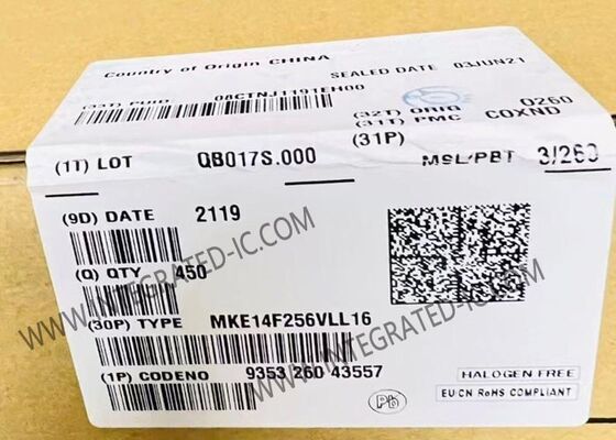 MKE14F256VLL16 وحدة التحكم الدقيقة MCU Kinetis 168MHz الذراع القشرة-M4 وحدة التحكم الدقيقة مع CAN