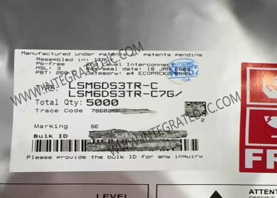 LSM6DS3TR-C جهاز استشعار IC عجلة القياس الجيروسكوب درجة الحرارة 6 محور جهاز استشعار 14-VFLGA