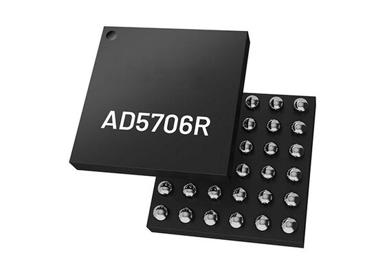 شريحة دائرة متكاملة AD5706RBCBZ محول رقمي إلى تماثلي 4 قنوات 16 بت بمخرج تيار مع مرجع مدمج و SPI