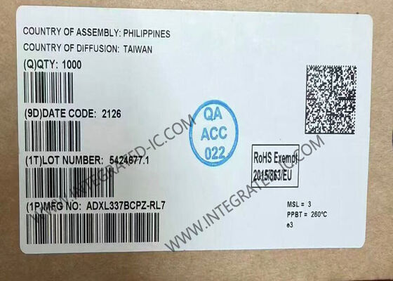ADXL337BCPZ أجهزة استشعار IC طاقة منخفضة عجلة المقاييس ثلاثية المحور LFCSP-16 أجهزة استشعار الحركة