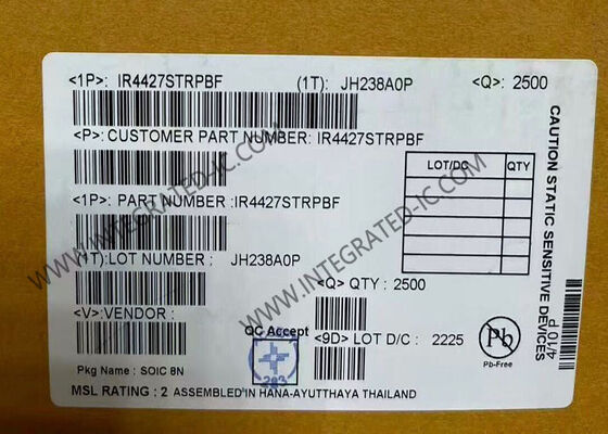 IR4427STRPBF رقاقة الدوائر المتكاملة 25 فولت مدرب بوابة جانبية منخفضة مزدوجة IC SOIC-8