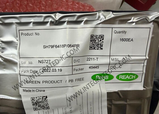 SH79F6488P/064PR متحكم دقيق MCU متحكم دقيق 8051 محسّن LQFP-64 MCU 8 بت