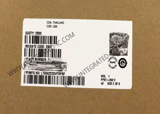 شريحة دائرة متكاملة LT3042EDD، منظم جهد خطي RF فائق التوافق مع مصدر الطاقة (PSRR) بجهد 20 فولت، منظم جهد خطي LDO