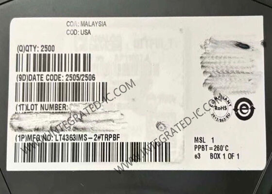 LT4363IMS-2 حلقة متكاملة شريحة وقف التوتر مع 4V إلى 80V نطاق والحد الحالي في حزمة MSOP-12