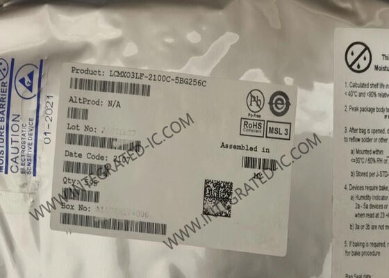 شريحة LCMXO3LF-2100C-5BG256C MachXO3 FPGA مع 2100 عنصر منطق في حزمة LFBGA-256 لتطبيقات طاقة منخفضة