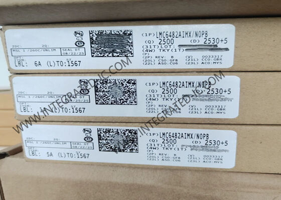 LMC6482AIMX مضخم تشغيلي CMOS دقيق مع مدخلات ومخرجات من السكك الحديدية وتيار انحياز منخفض للغاية