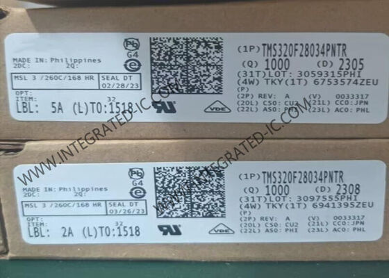 TMS320F28034PNTR متحكم دقيق MCU C2000™ 32 بت MCU مع سرعة 60 ميجا هرتز وفلاش 128 كيلو بايت و45 دبابيس إدخال/إخراج
