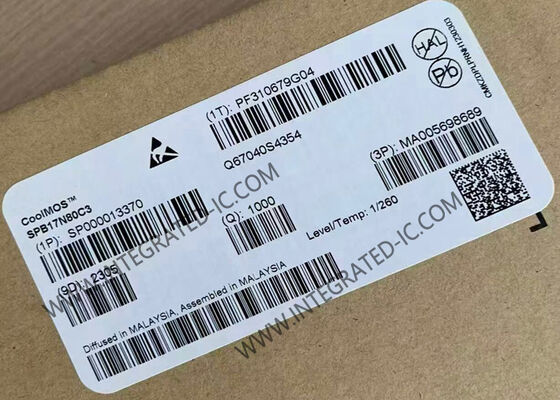 SPB17N80C3 ترانزستور MOSFET الطاقة مع 800 فولت التيار المصدر الصرف 17A التيار الصرف المستمر وتكنولوجيا CoolMOS TM