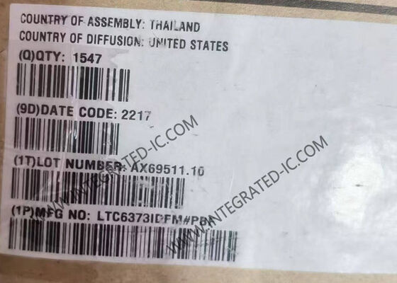 LTC6373IDFM 36V مكبر أجهزة مكاسب قابلة للبرمجة متباين بالكامل مع 25pA من تيار التحيز في المدخل