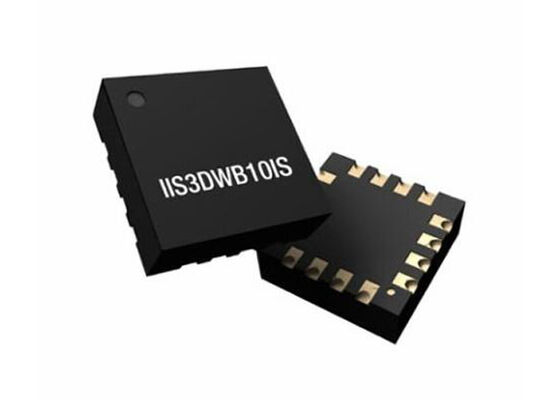 مستشعر IIS3DWB10IS مستشعر اهتزاز رقمي منخفض الضوضاء ثلاثي المحاور IC مستشعر تسارع LGA-16