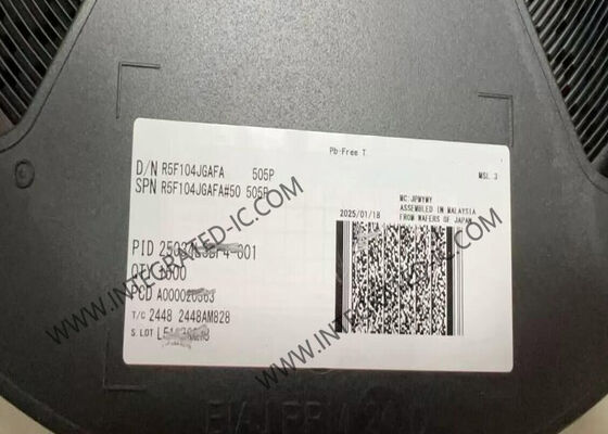 R5F104JGAFA 16-Bit Microcontroller MCU RL78/G14 Series 32MHz للسيطرة على المحرك