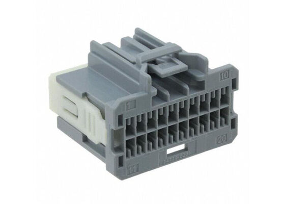 34729-0201 الاتصالات 20POS صف مزدوج الرمادي Stac64 علبة الحاوية